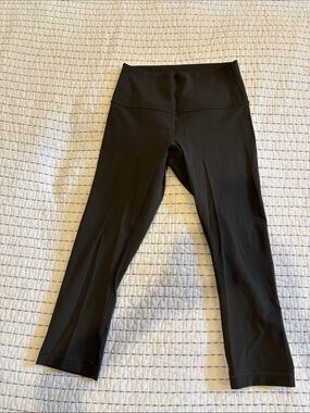 lululemon athletica Black Cropped High-Rise Leggings